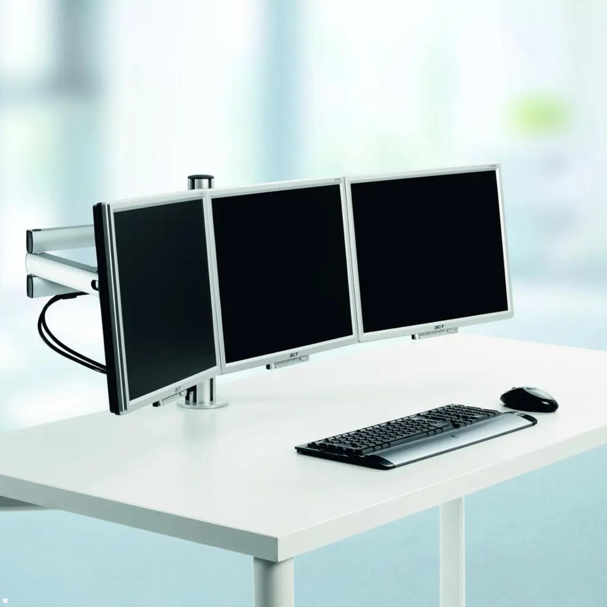 Novus Mehrplatzset TSS Trio 3-fach Monitor Tischhalterung (220+0180+000), Faltarm III XL mit QuickRelease