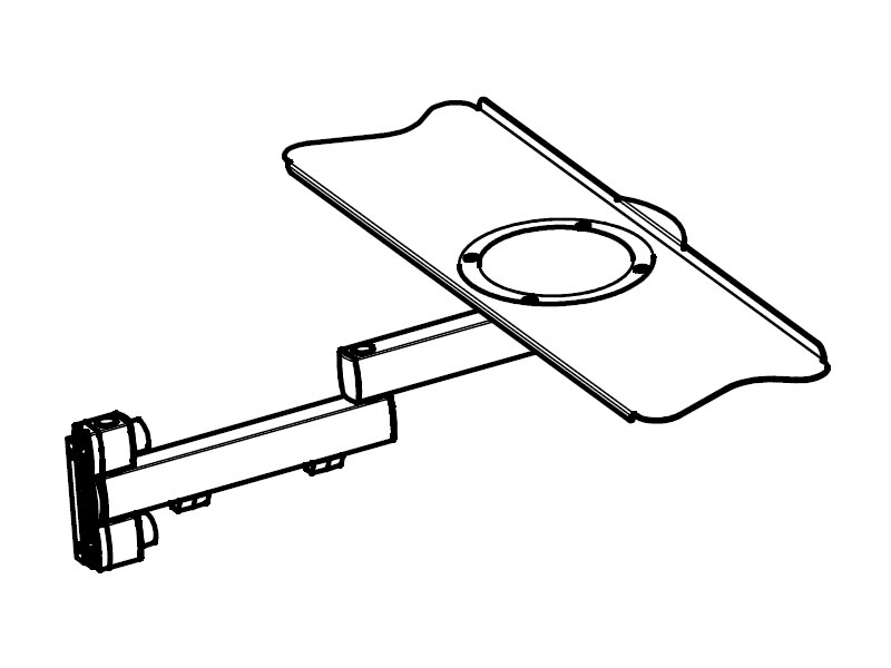Novus TSS Tastaturhalter PM für Alu Profile  (967+0119+010) Maße Novus TSS Tastaturhalter PM für Alu Profile  (967+0119+010) Maße