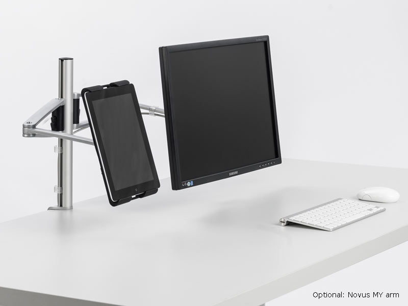 Novus MY tab arm G Tablet Halterung mit Kabelloch (910+4059+000) am Schreibtisch Novus MY tab arm G Tablet Halterung mit Kabelloch (910+4059+000) am Schreibtisch