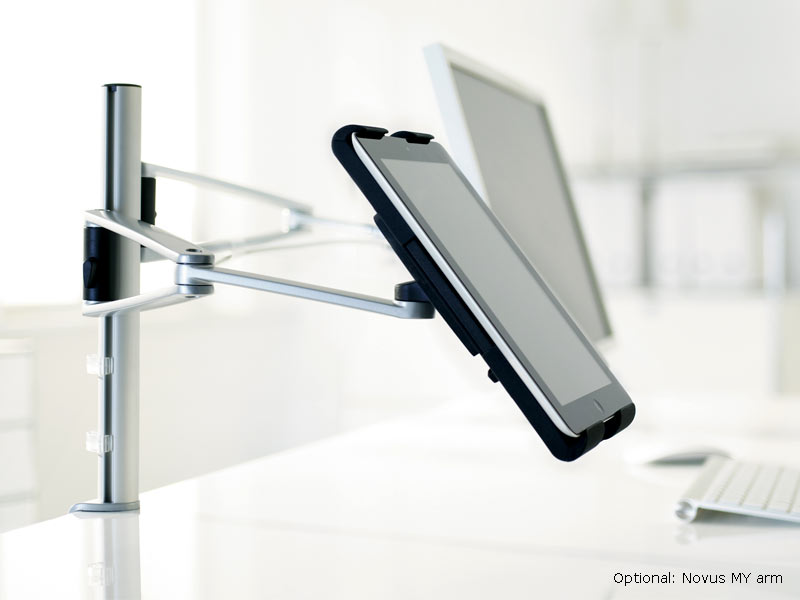 Novus MY tab arm G Tablet Halterung mit Kabelloch (910+4059+000) Anwendungsbeispiel Novus MY tab arm G Tablet Halterung mit Kabelloch (910+4059+000) Anwendungsbeispiel