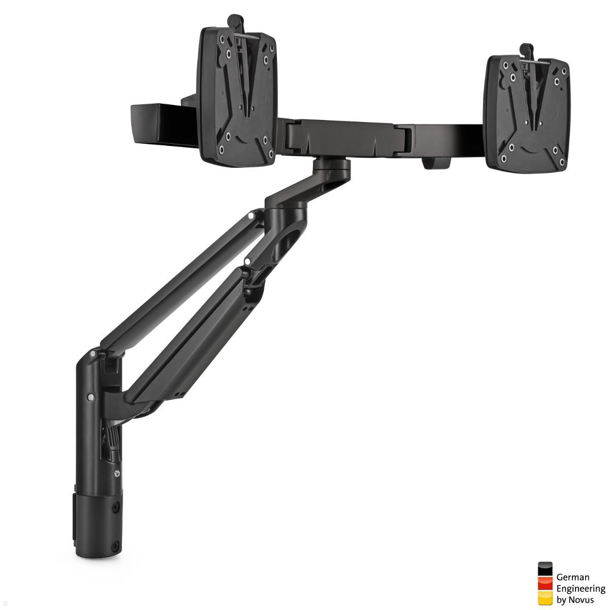 Novus Clu Plus X2 Dual Monitorhalter für TSS Säulen (992+2008+001), schwarz Novus Clu Plus X2 Dual Monitorhalter für TSS Säulen (992+2008+001), schwarz