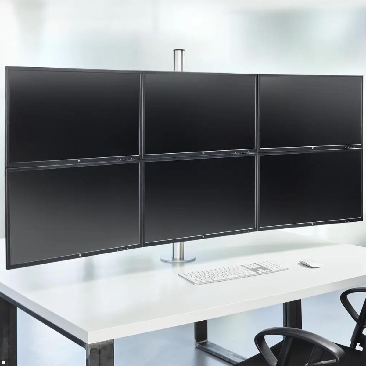 NOVUS TSS Sextett Monitorhalterung Teleskop für 6 Monitore Anwendungsbeispiel