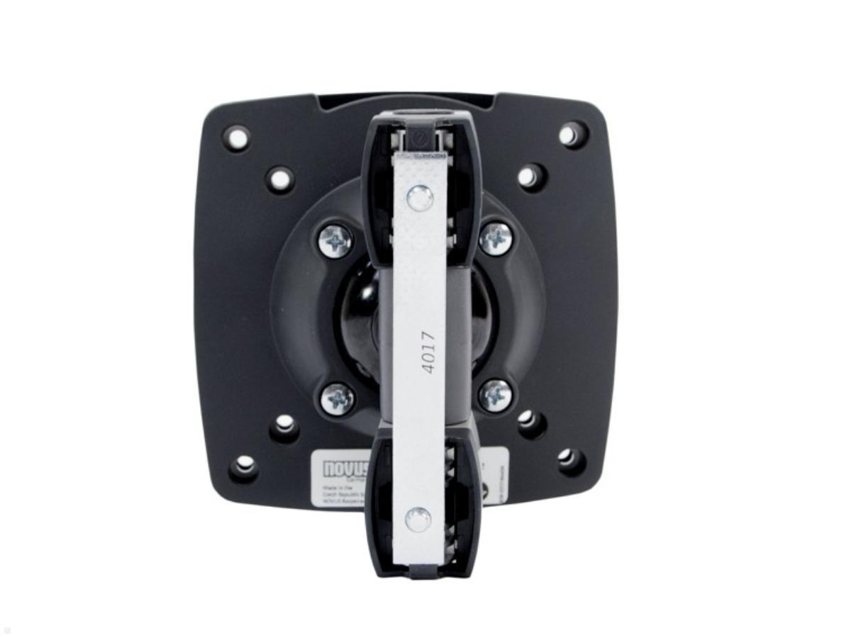 Novus Dual Monitorhalter TSS Säule 845 Tischklemme mit Tragschlitten, Tragschlitten von hinten Novus Dual Monitorhalter TSS Säule 845 Tischklemme mit Tragschlitten, Tragschlitten von hinten