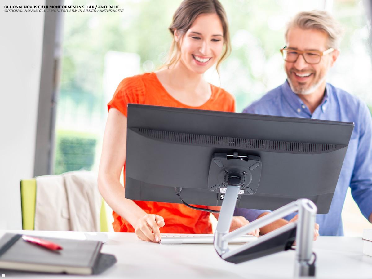 Novus Clu II Monitorarm ohne Befestigung, weiß (990+2001+000) Anwendung HomeOffice Novus Clu II Monitorarm ohne Befestigung, weiß (990+2001+000) Anwendung HomeOffice