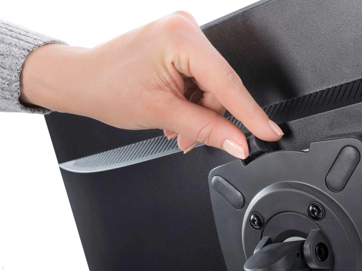 Novus Clu Duo Monitorhalterung mit Laptop Ablage 990+4511+000 Quick Release Novus Clu Duo Monitorhalterung mit Laptop Ablage 990+4511+000 Quick Release