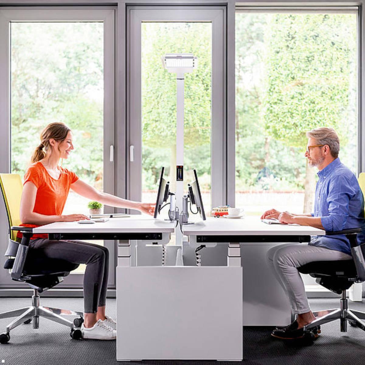 Novus Clu Duo XL C Monitorhalterung für 2 Monitore (990+4011+001), weiß, Anwendung Office Novus Clu Duo XL C Monitorhalterung für 2 Monitore (990+4011+001), weiß, Anwendung Office