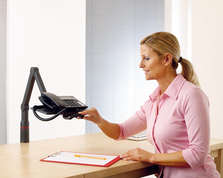 Novus TalkMaster Telefonhalterung anthrazit, Anwendung Novus TalkMaster Telefonhalterung anthrazit, Anwendung