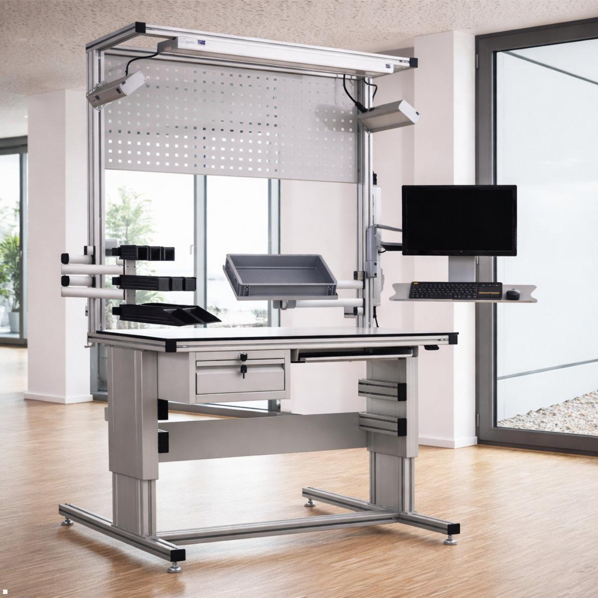 Novus TFC Zubehör Universal Faltarm Ablage 700 mm für Alu Profil  Anwendungsbeispiel
