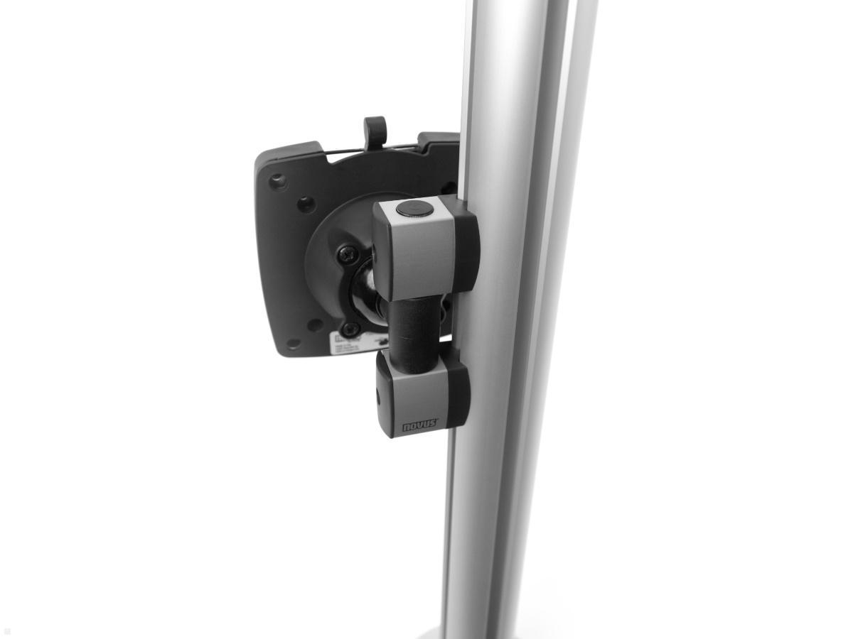 Novus Dual Monitorhalter TSS Säule 845 Tischklemme mit Tragschlitten , seitlich Novus Dual Monitorhalter TSS Säule 845 Tischklemme mit Tragschlitten , seitlich