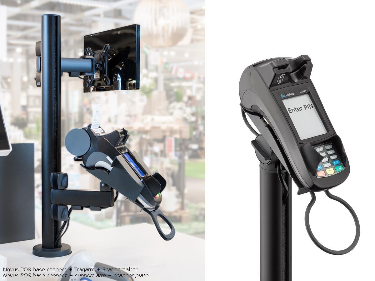 Novus POS base connect 100 mit EC Gerät Halter für Verifone VX 520/H5000, Kasse Novus POS base connect 100 mit EC Gerät Halter für Verifone VX 520/H5000, Kasse