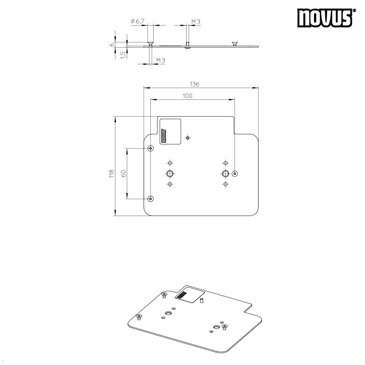 Novus evo POS EC Cash Terminal Halterung Verifone M 400 Zeichnung Novus evo POS EC Cash Terminal Halterung Verifone M 400 Zeichnung