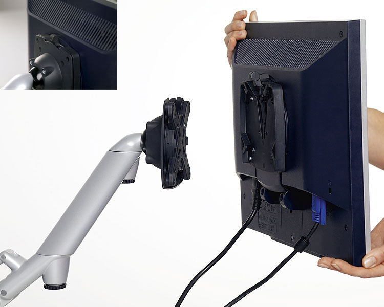 Novus LiftTEC Arm 2 Monitorhalter für TSS Säulen max. 7-15 kg (980+2159+000) VESA Aufnahme