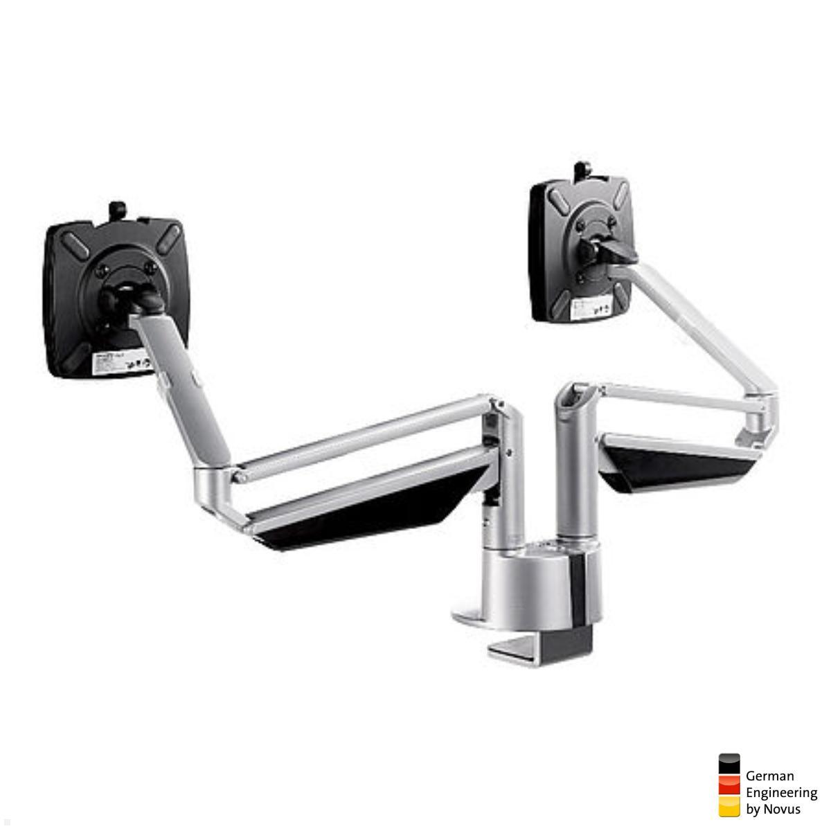 Novus Clu Duo XL C Monitorhalterung für 2 Monitore (990+4019+001), silber Novus Clu Duo XL C Monitorhalterung für 2 Monitore (990+4019+001), silber