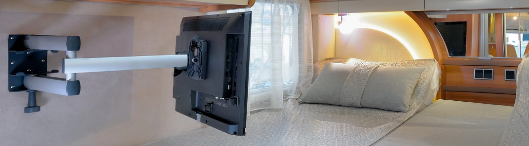 TV-Halter Wohnwagen, Anwendungsbeispiel TV-Halter Wohnwagen, Anwendungsbeispiel