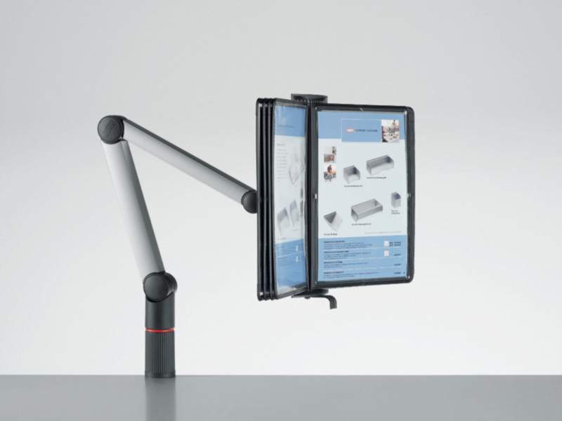 Novus ViewMaster-Ergo II A4 Sichttafel Tischhalterung, silber-anthrazit (748+2009+000)