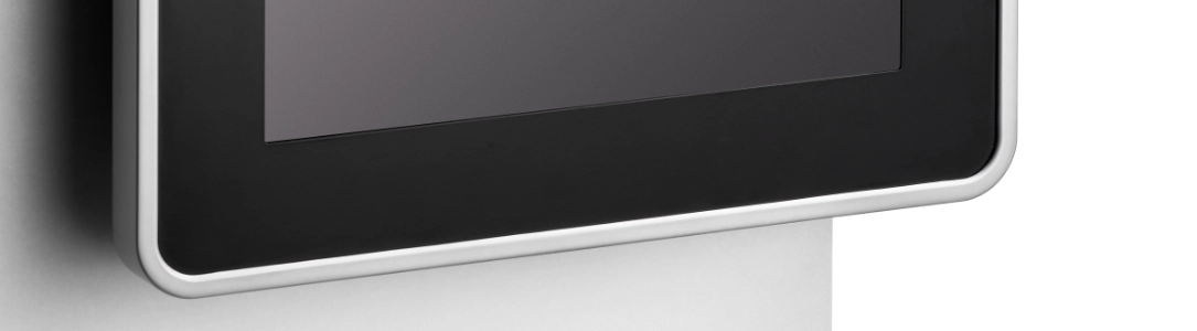 Tablet-Wandhalter, Detailansicht Tablet-Wandhalter, Detailansicht